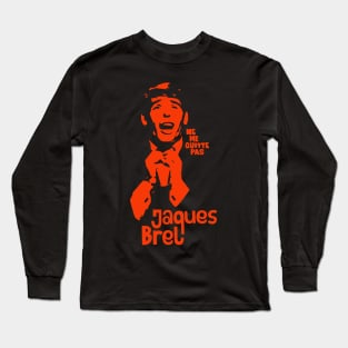 Amsterdam: Tribute Illustration to Jacques Brel's Iconic Song Long Sleeve T-Shirt